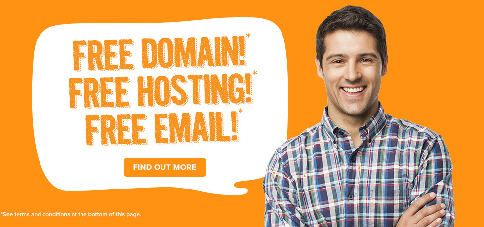 FREE domain, hosting &email for a limited time